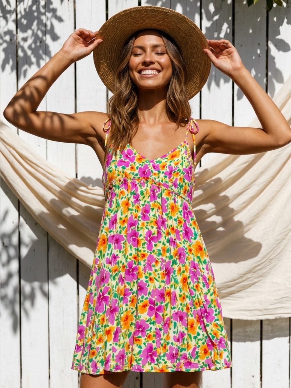 Patrons of Peace Malibu babydoll whimsical fairycore bohochic mini dress